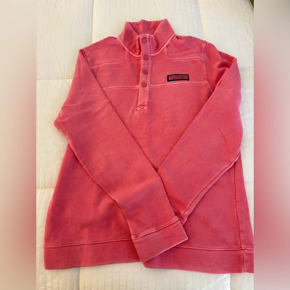Vineyard Vines Light Red Coral Shep Sweatshirt Boys Sz XL